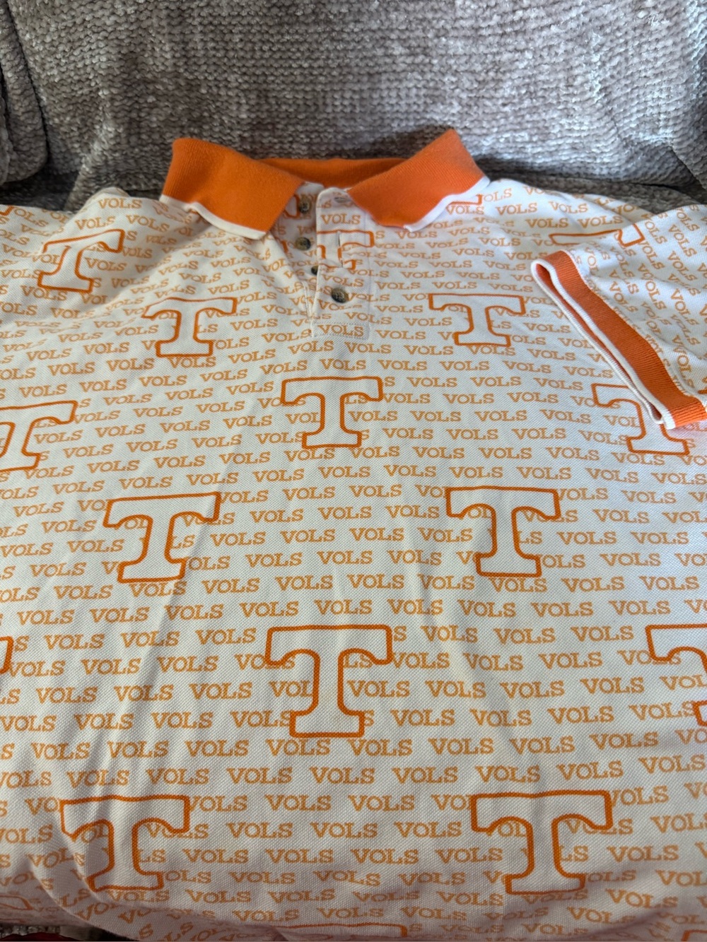 Vintage Spike Sports Tennessee Volunteers Polo Shirt Orange Vols Mens XL
